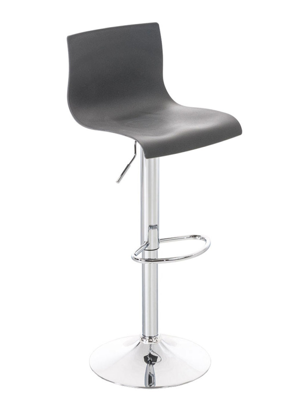 Banqueta alta Hoover C, cinza