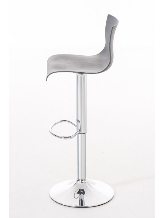 Banqueta alta Hoover C, cinza