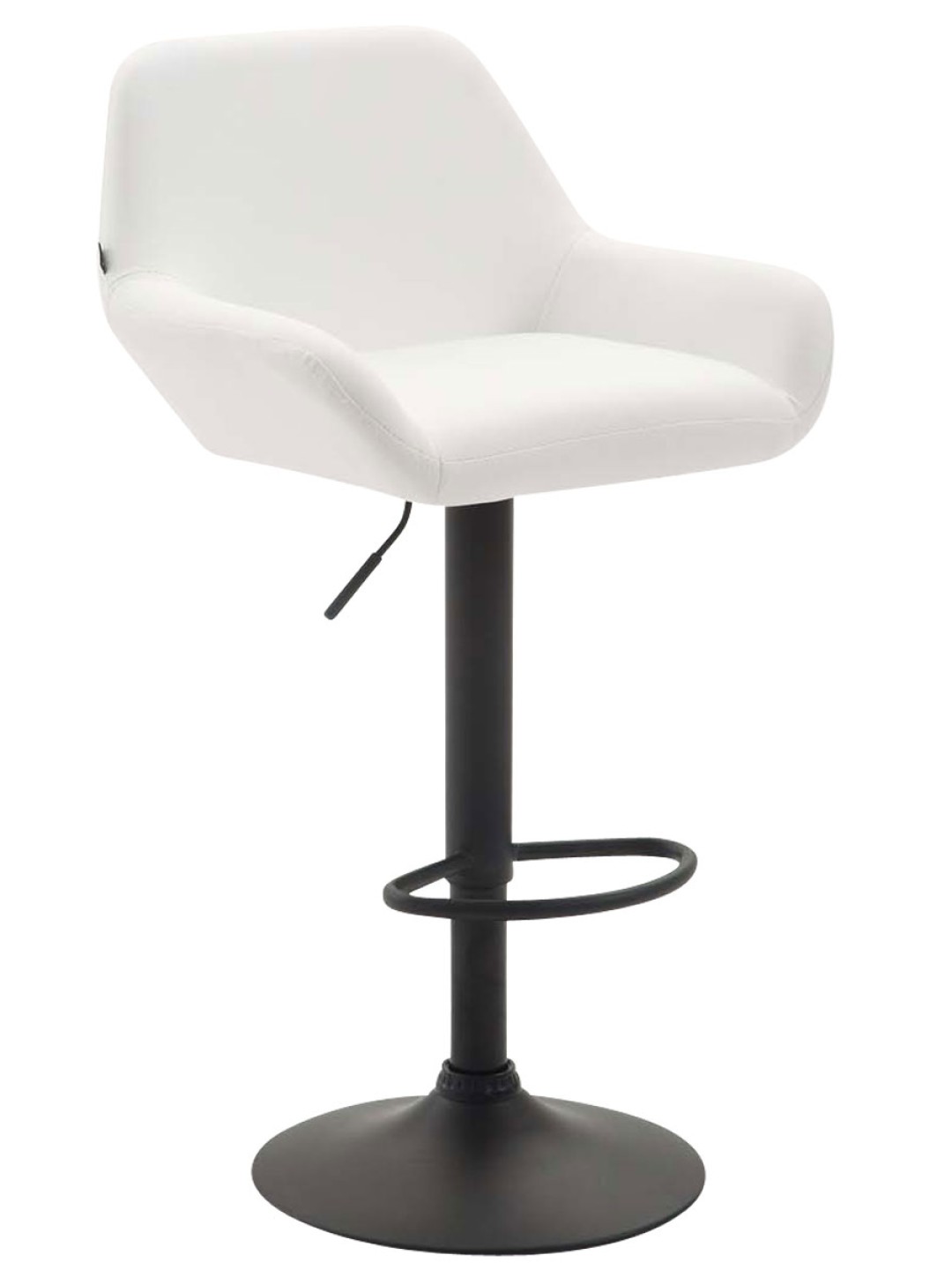 Banqueta alta Braga couro sintético B, branco