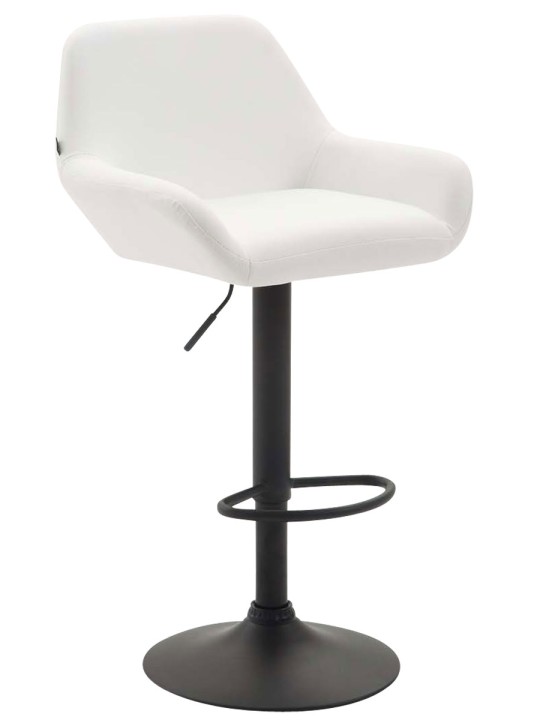 Banqueta alta Braga couro sintético B, branco