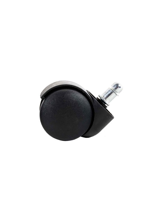 Pack de 5 rodízios de chão em plástico, preto