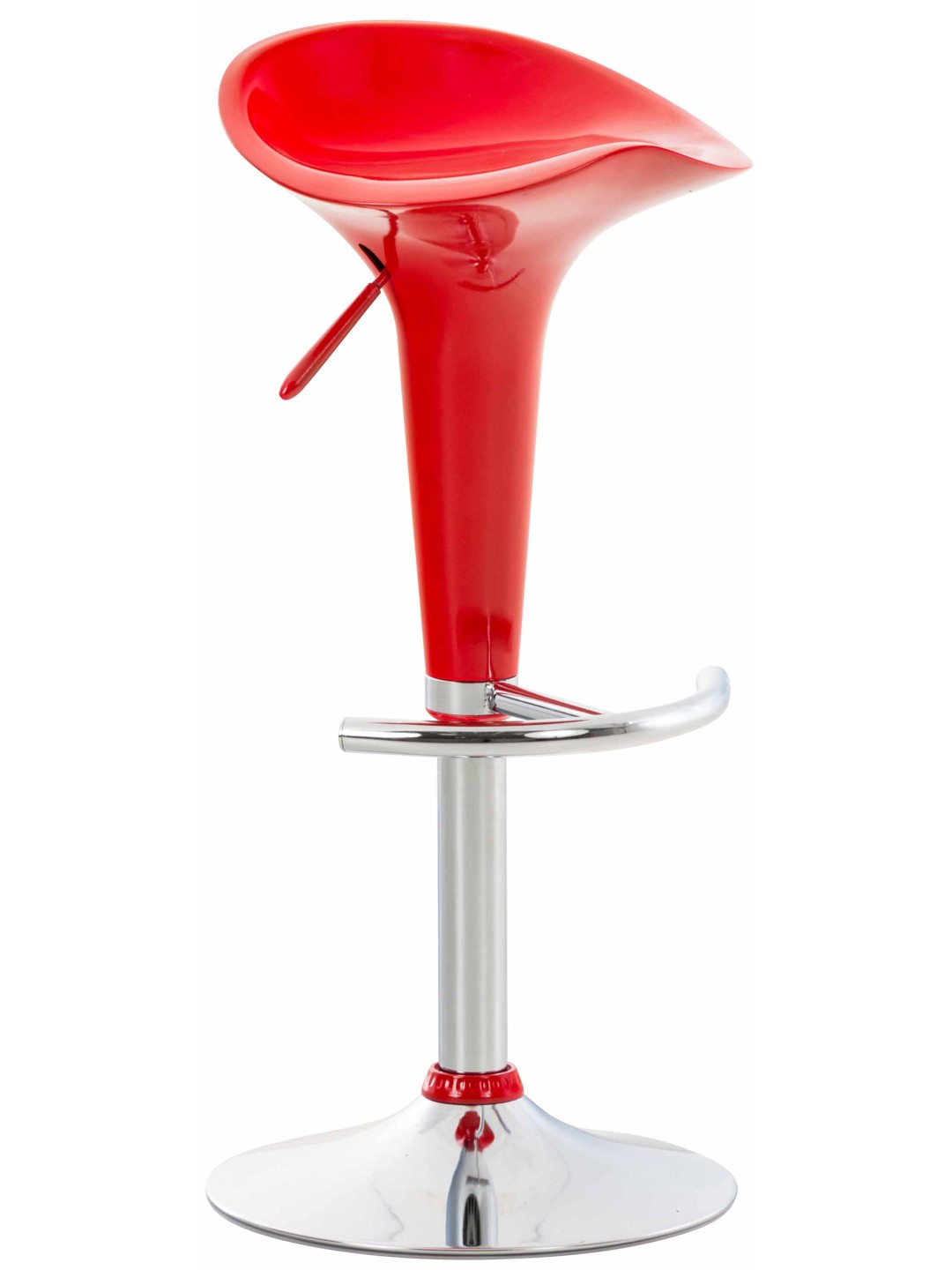 Banqueta alta Sela, vermelho