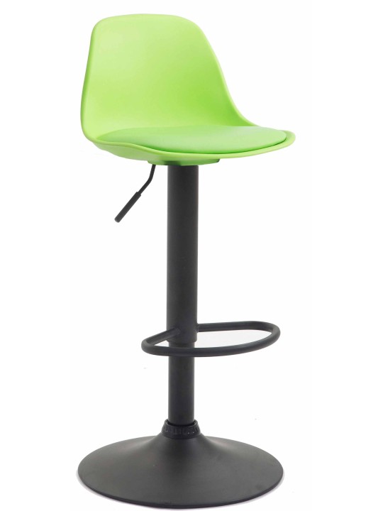 Banqueta alta Kiel couro sintético, verde