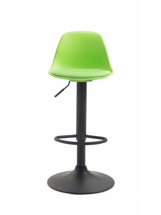 Banqueta alta Kiel couro sintético, verde