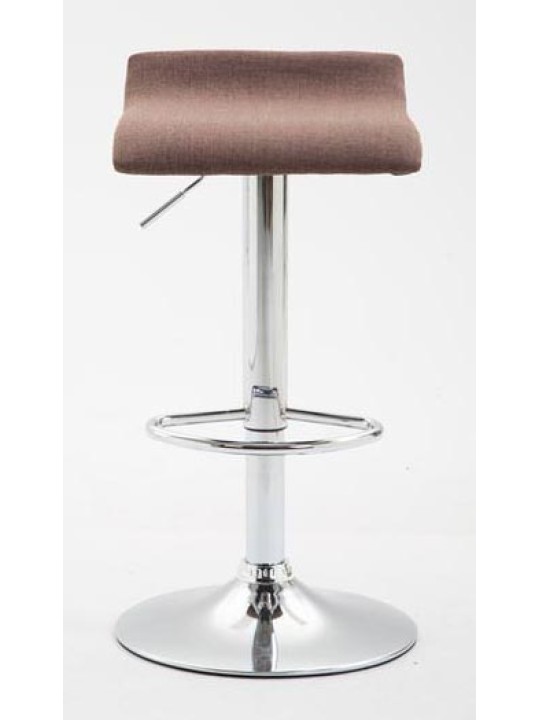 Conjunto de 2 bancos de bar Dyn V2 tecido C, castanho