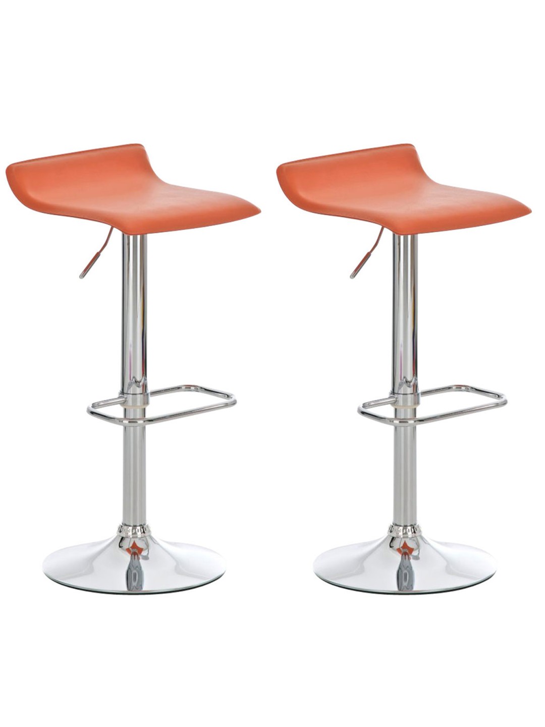 Conjunto de 2 bancos altos Dyn, laranja