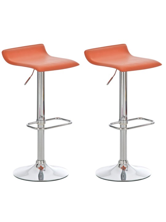 Conjunto de 2 bancos altos Dyn, laranja