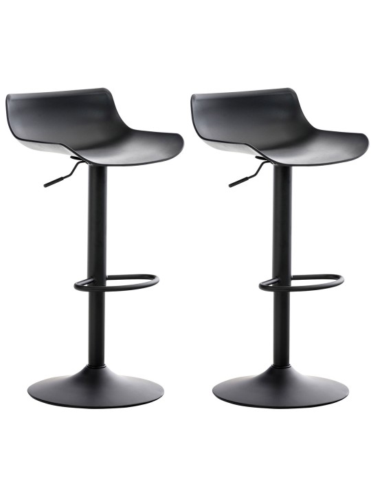 Conjunto de 2 bancos altos Aveiro, preto