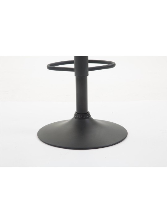 Conjunto de 2 banquetas de bar Braga couro sintético preto, cinzento