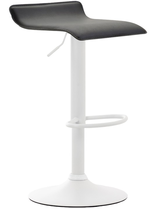 Banqueta alta Dyn V2 couro artificial, preto