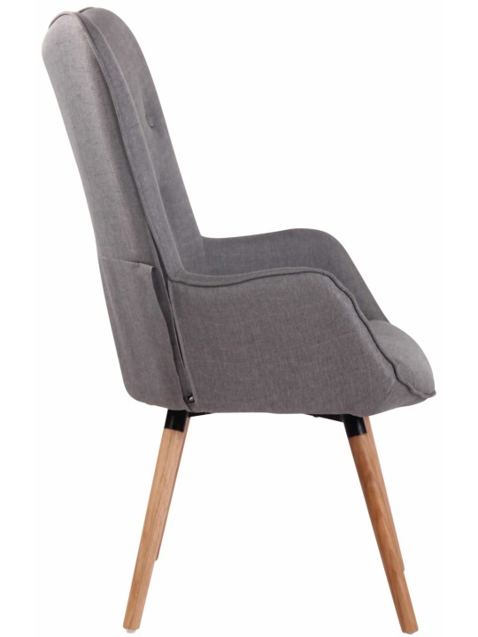 Espreguiçadeira Ashford tecido natural, cinza Espreguiçadeira Ashford tecido natural, cinza