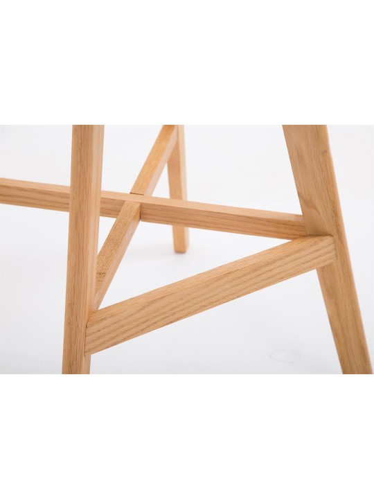 Conjunto de 2 bancos altos Cannes plástico natural, preto