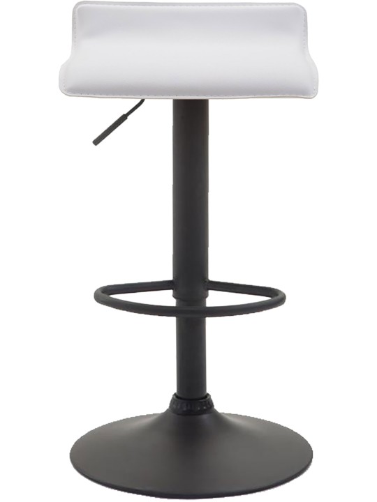 Conjunto de 2 bancos altos Dyn V2 couro artificial, branco