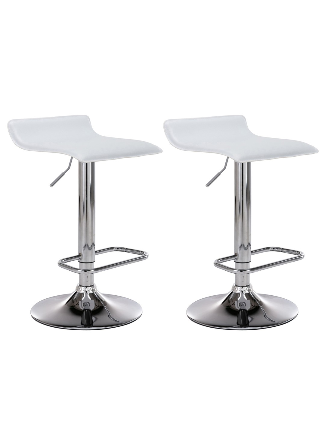 Conjunto de 2 bancos altos Dyn, branco