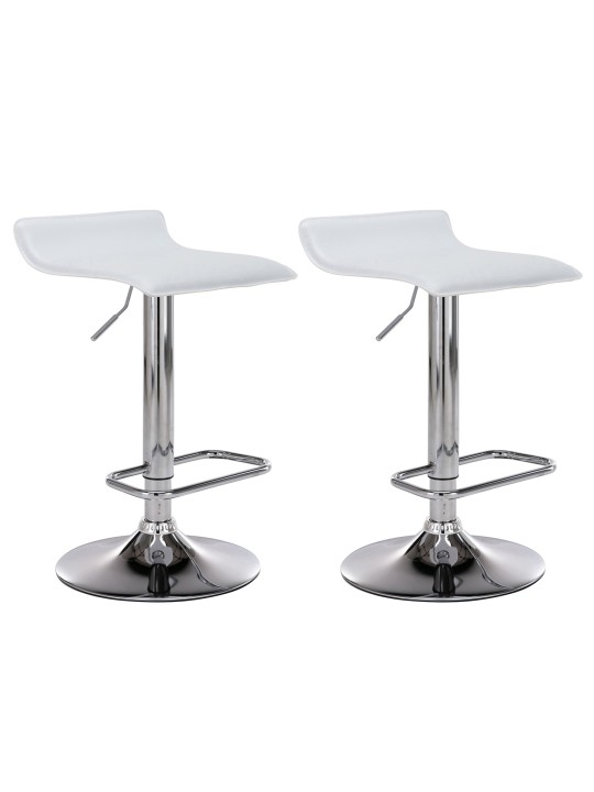 Conjunto de 2 bancos altos Dyn, branco