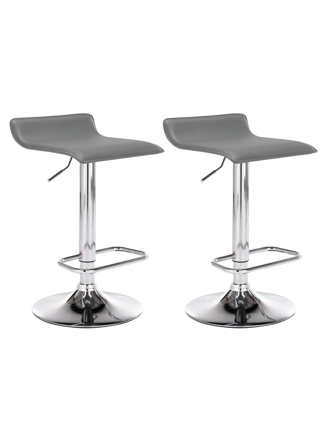 Conjunto de 2 bancos altos Dyn, cinza