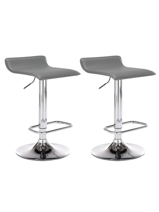 Conjunto de 2 bancos altos Dyn, cinza