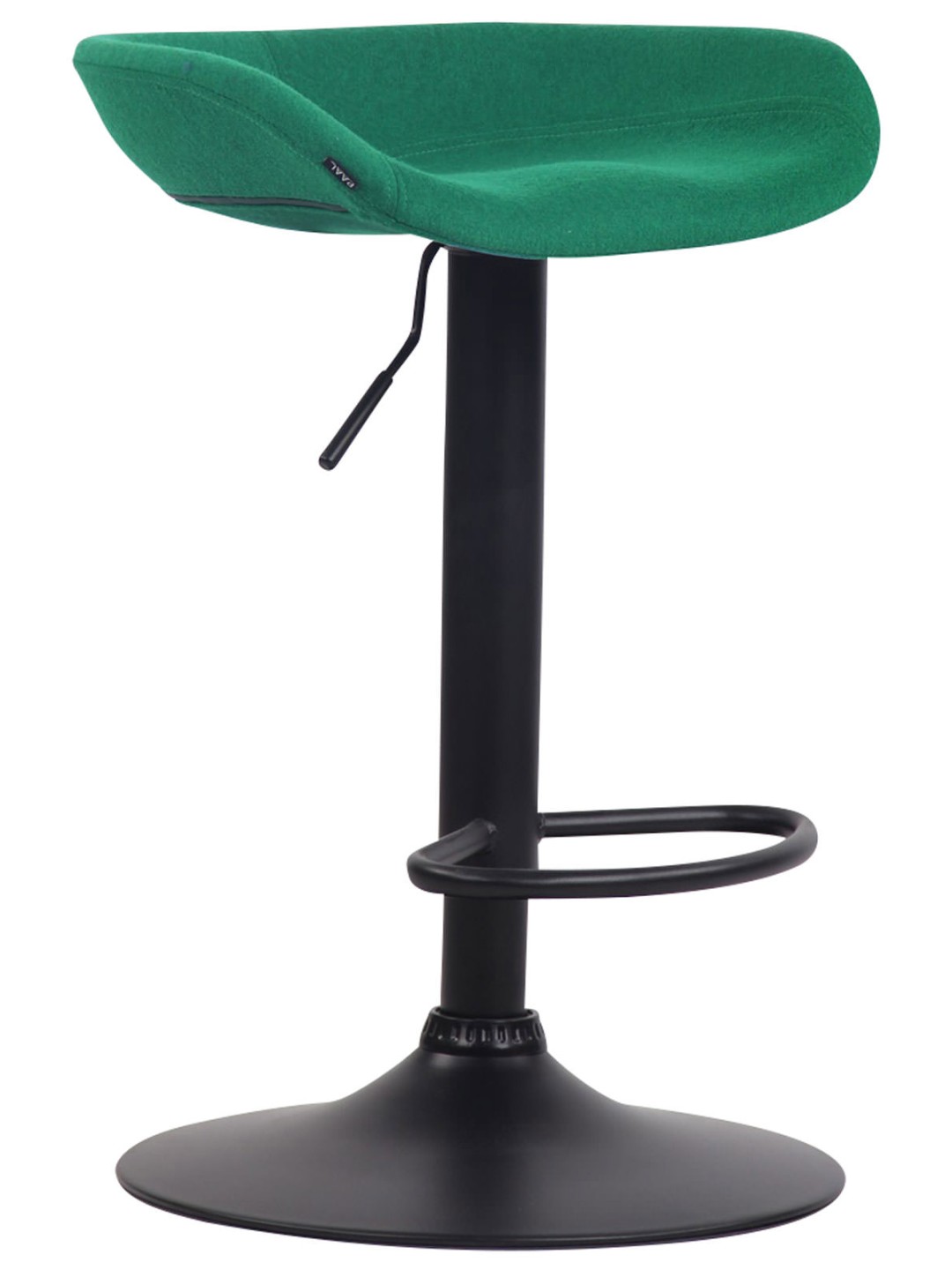 Banqueta de bar Anaheim feltro preto, verde
