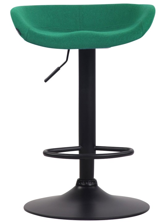 Banqueta de bar Anaheim feltro preto, verde