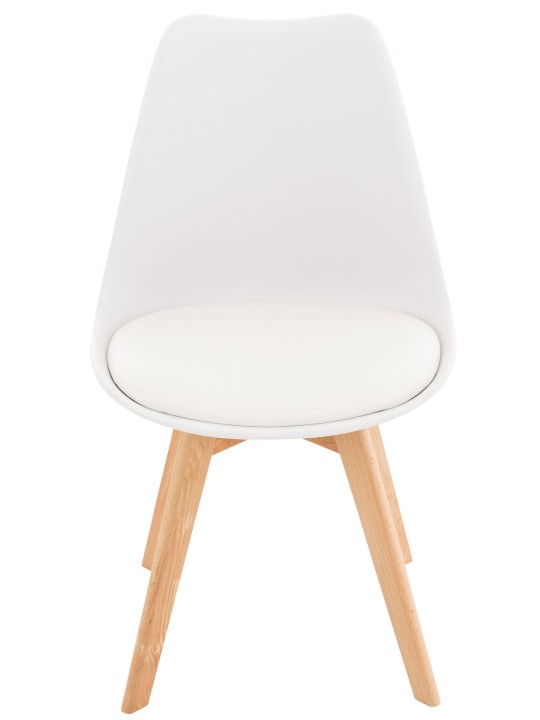 Conjunto de 4 cadeiras Linares, branco Conjunto de 4 cadeiras Linares, branco