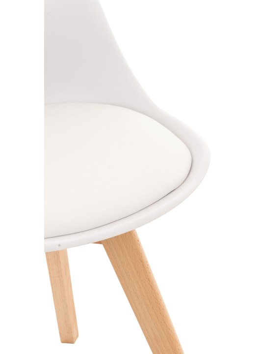 Conjunto de 4 cadeiras Linares, branco Conjunto de 4 cadeiras Linares, branco