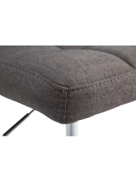 Conjunto de 4 espreguiçadeiras Palma V2 tecido, cinzento escuro
