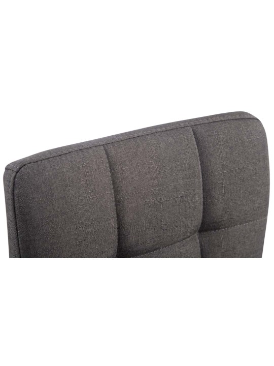 Conjunto de 4 espreguiçadeiras Palma V2 tecido, cinzento escuro