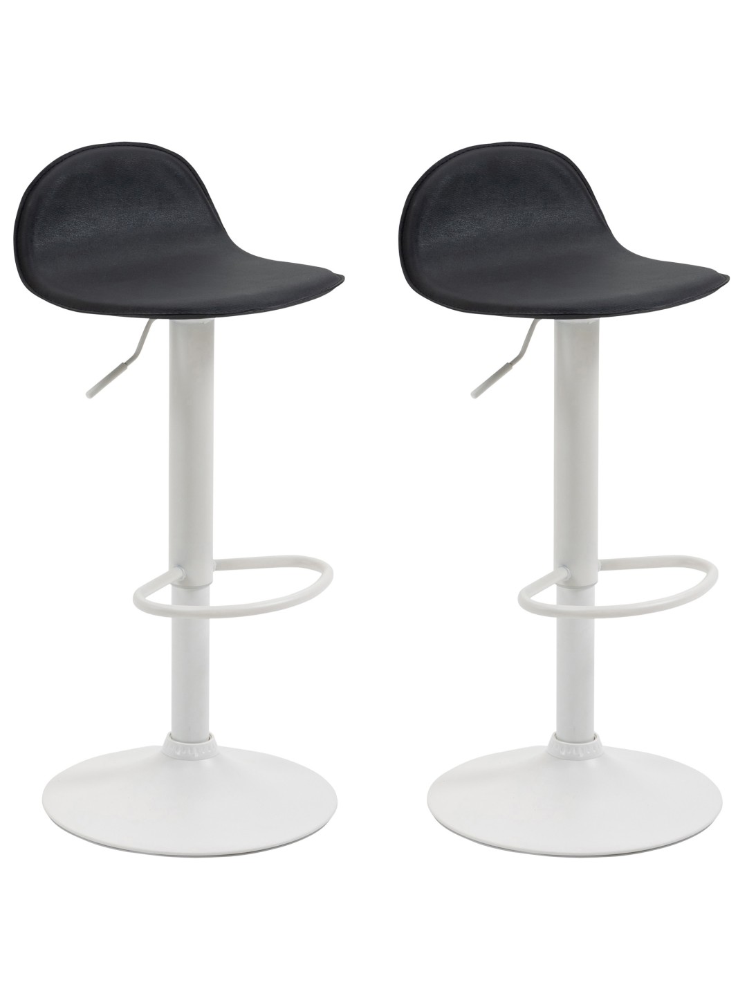 Conjunto de 2 bancos altos Lana V2, preto