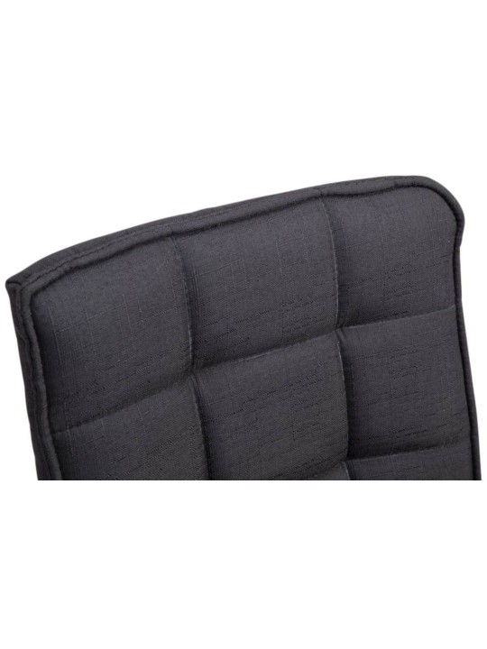 Conjunto de 2 cadeiras de jantar Pequim V2 tecido, preto