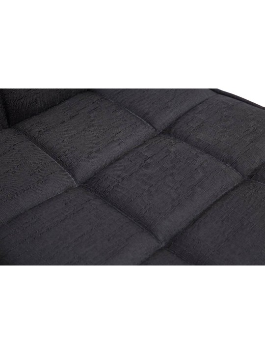 Conjunto de 2 cadeiras de jantar Pequim V2 tecido, preto