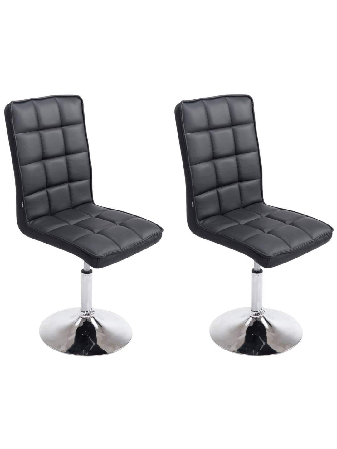 Conjunto de 2 cadeiras de jantar Peking V2, preto