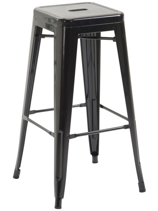 Conjunto de 2 bancos altos Joshua V2, preto