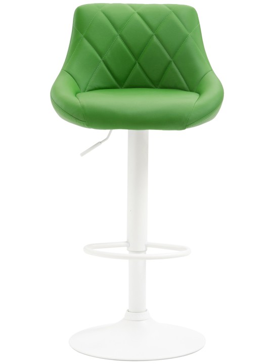 Banqueta alta Lazio em pele sintética, verde