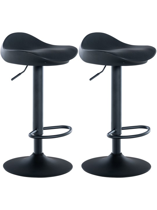 Conjunto de 2 bancos altos Alisson, preto