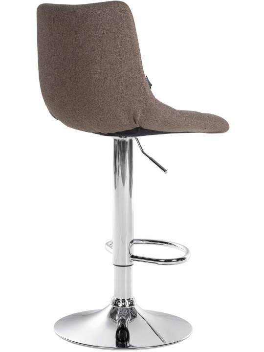 Banqueta alta Jerry tecido cromado, taupe