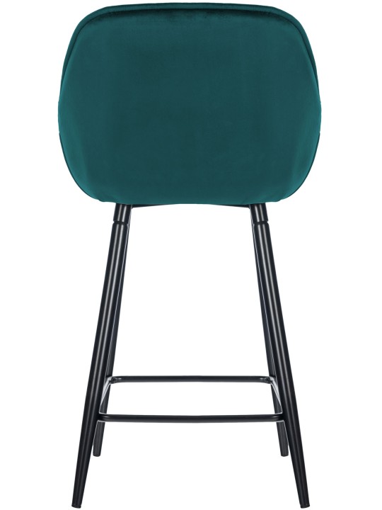 Banqueta alta Gibson 76 veludo, verde escuro Banqueta alta Gibson 76 veludo, verde escuro