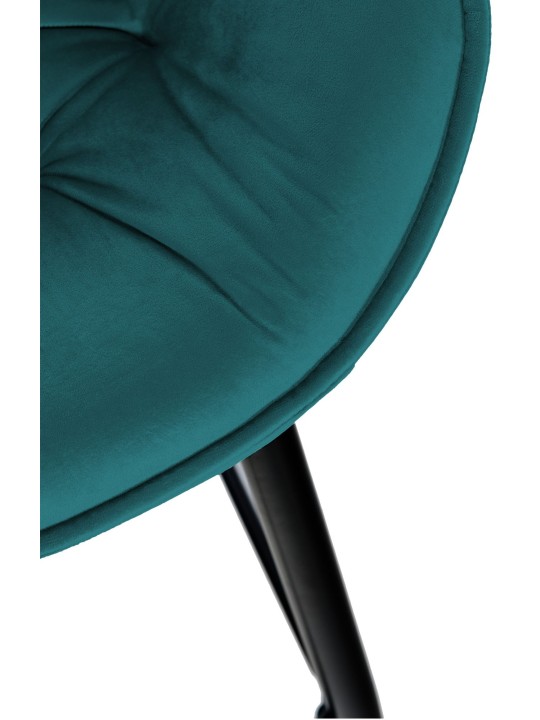 Banqueta alta Gibson 76 veludo, verde escuro Banqueta alta Gibson 76 veludo, verde escuro