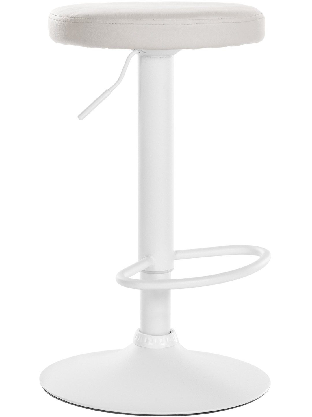 Banqueta alta Ponte couro sintético, branco