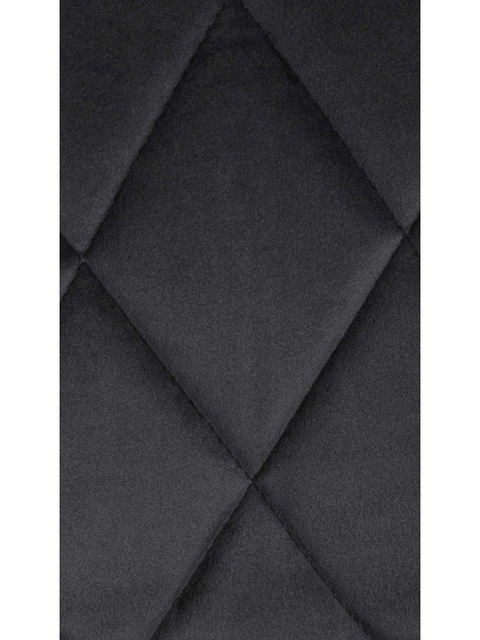 Banqueta alta Lazio veludo, preto