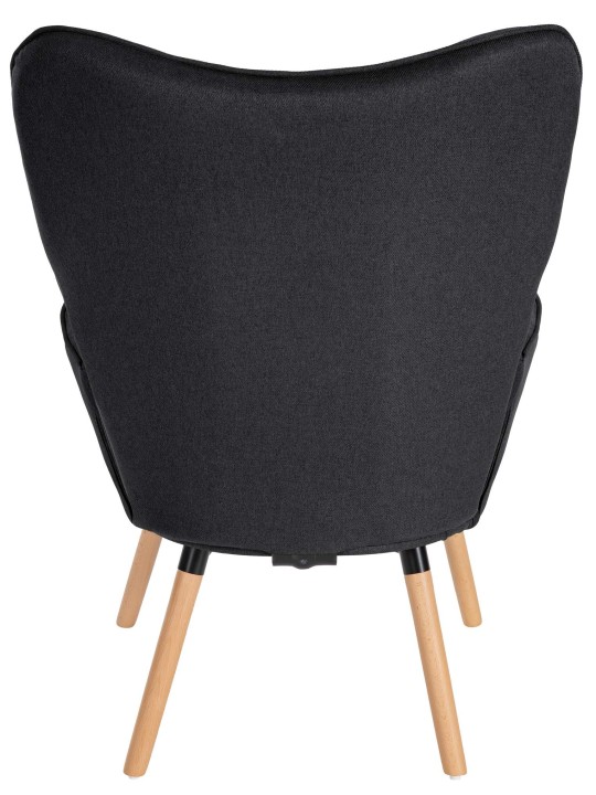 Poltrona Garding tecido, preto