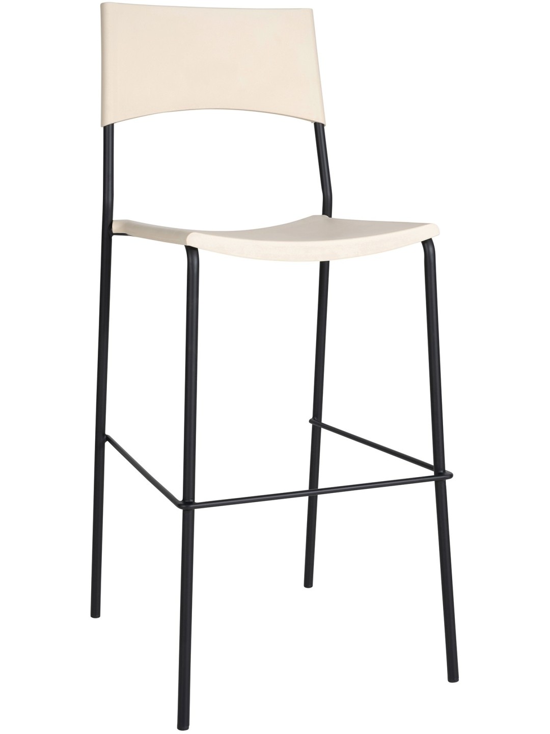 Banqueta alta Gênova, creme
