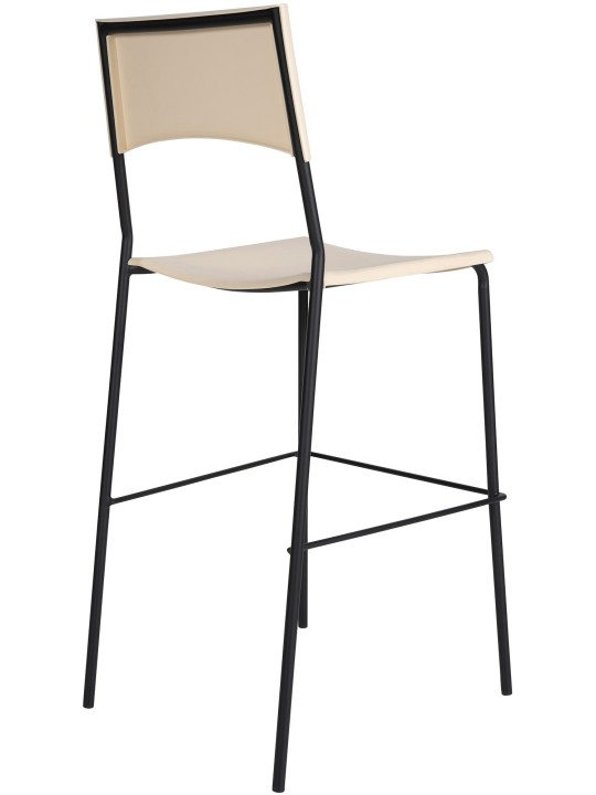 Banqueta alta Gênova, creme