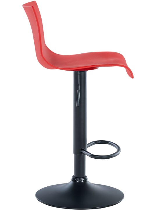 Banqueta alta Branford plástico, vermelho