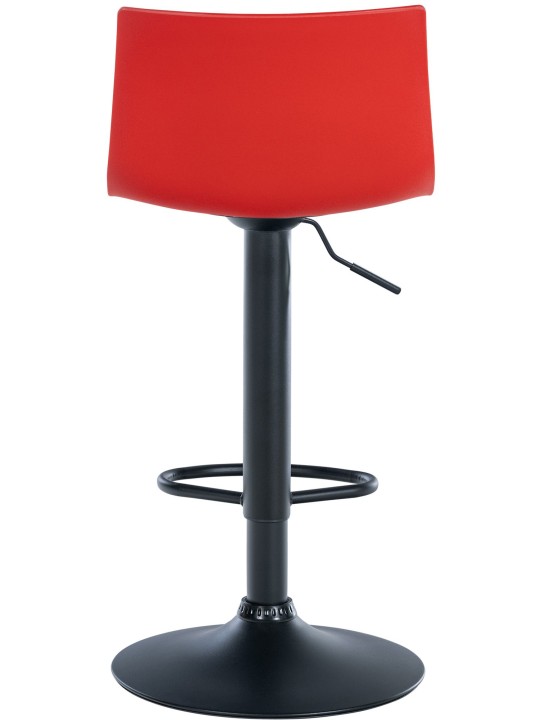 Banqueta alta Branford plástico, vermelho