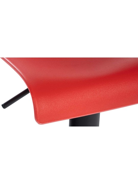 Banqueta alta Branford plástico, vermelho