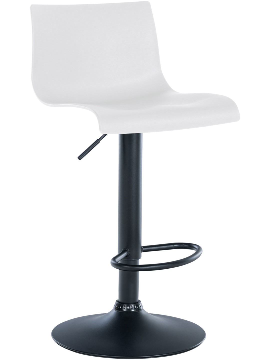 Banqueta alta Branford plástico, branco