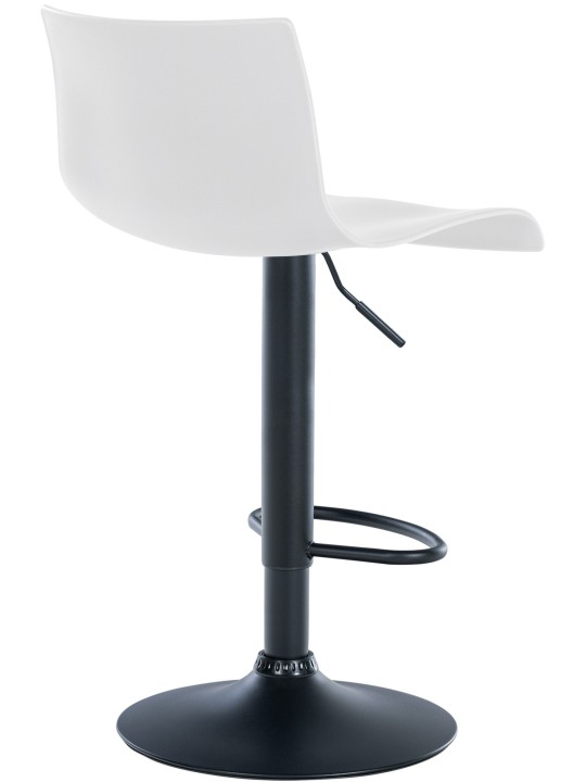 Banqueta alta Branford plástico, branco