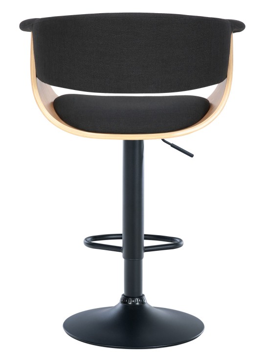 Conjunto de 2 bancos altos em tecido Vestal, natural/preto Conjunto de 2 bancos altos em tecido Vestal, natural/preto