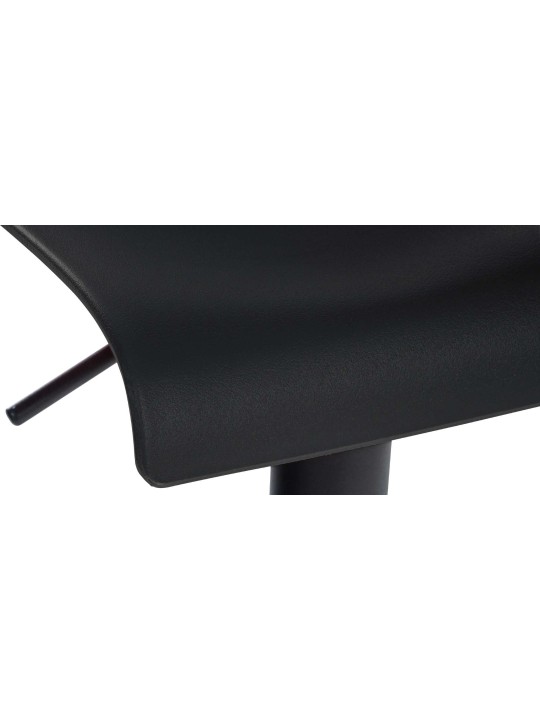 Conjunto de 2 bancos altos de plástico Branford, preto