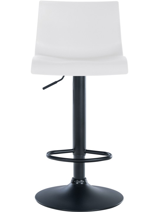 Conjunto de 2 bancos altos de plástico Branford, branco